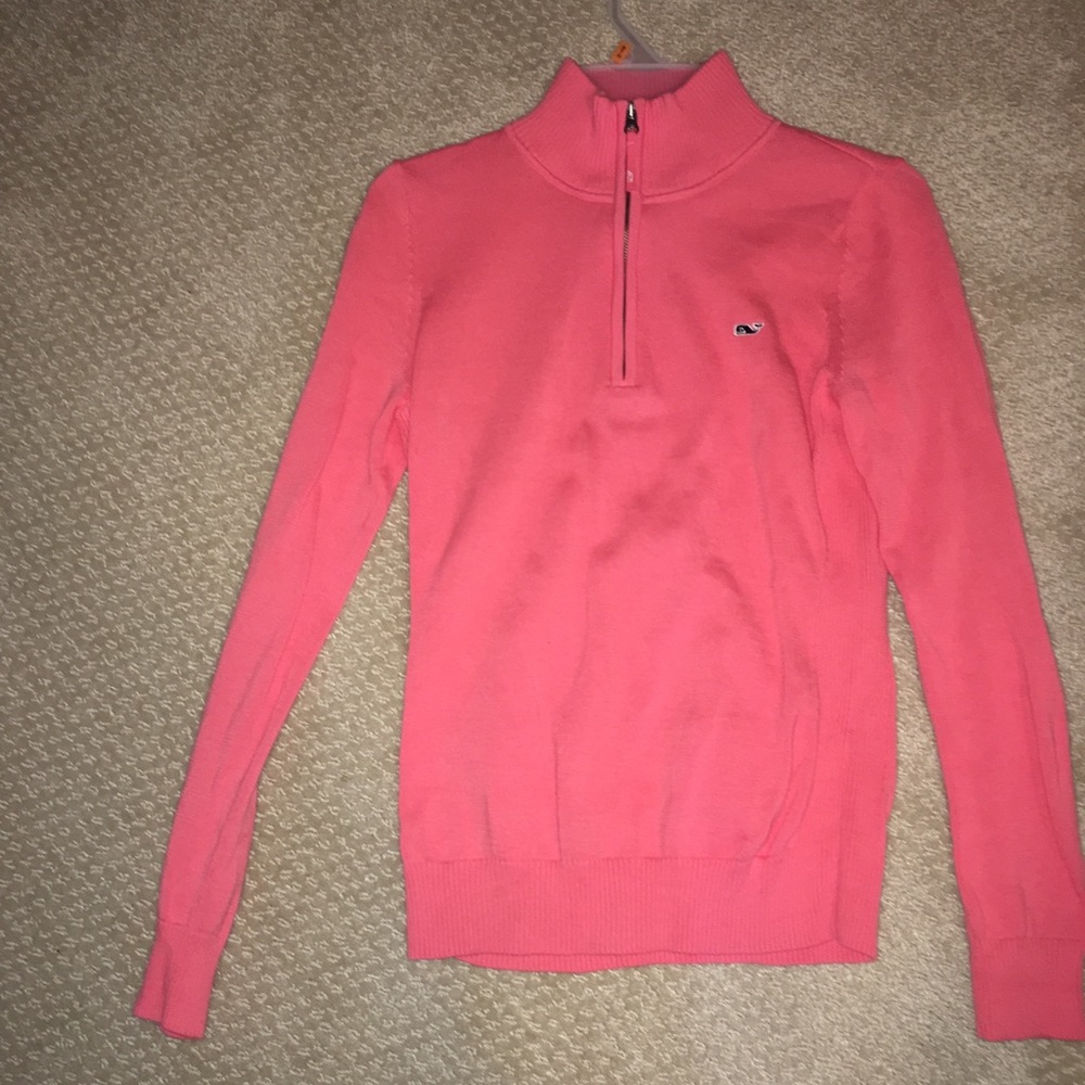 Coral Pink Vineyard Vines Pullover Sweater